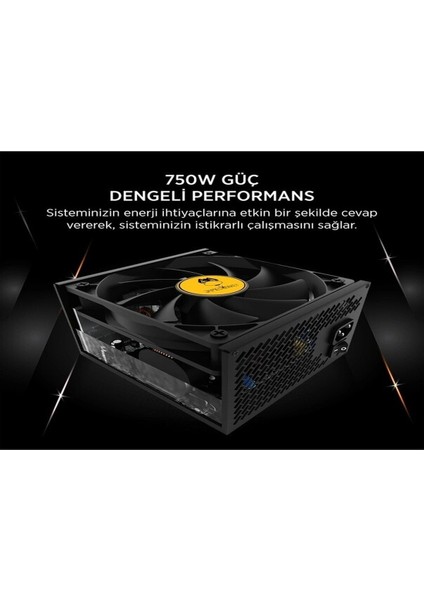 Teknoteg - James Donkey JDP750 Apfc 12CM 750W Bronze 80+ Power Supply