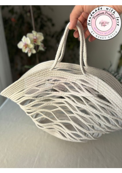 File Plaj Çantası, Market Çantası, Pazar Çantası, Top Çantası, File Çanta, Tress Hasır Hediyelik
