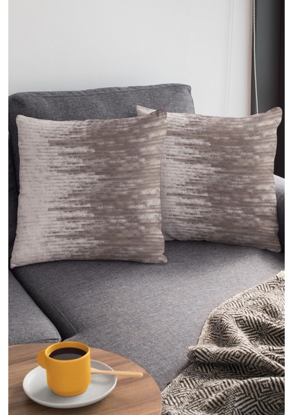 43X43CM Premium Tay Tüyü Dokuma Kumaş Çift Taraflı Kırlent Yastık Kılıfı Deri Görünümlü KRL348 fırsatları