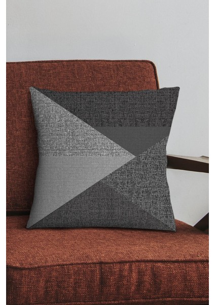 Füme Premium Tay Tüyü Leke Tutmaz Kumaş Geometrik Çift Taraflı Kırlent Yastık Kılıfı KRL1123 fiyatları