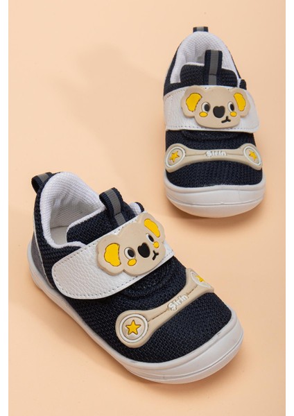 Şirinbebe Ortopedik Erkek Bebek Ilkadım Ayakkabı Lacivert Cırtlı Anorak