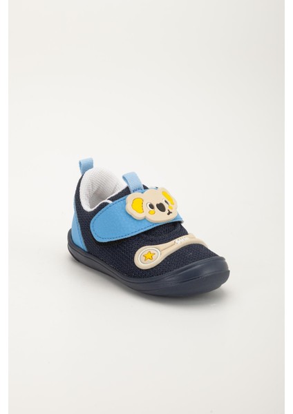 Şirinbebe Ortopedik Erkek Bebek Ilkadım Ayakkabı Mavi Cırtlı Anorak