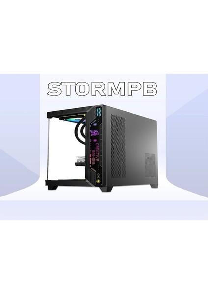 Stormlpm Storm 7 Argb Fanlı Gamer Bilgisayar Kasası 850W 80+ Plus Bronz Power'lı Siyah
