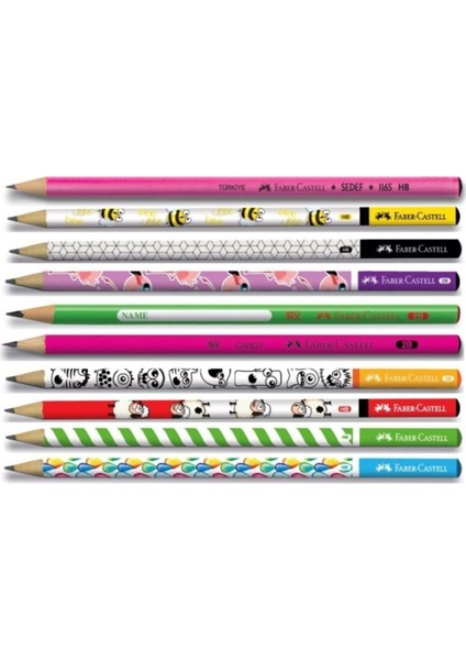Faber Castell 10 Adet 2b Kurşun Kalem (Silgi ve Kalemtıraş Hediyeli)