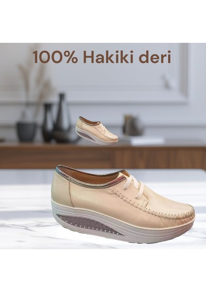 Hakiki Deri Bayan Yürüyüş Ayakkabı
