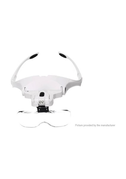 5 Lens 1.0x3.5x, 2led Işıklı ile Ayarlanabilir Gözlük BÜYÜTEÇ9892B2