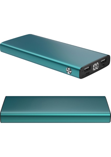 10000 Mah Powerbank Çift USB (18W), Dijital Ekran, Qualcomm 3.0 Hızlı Şarj, Kısa Devre Koruması indirimleri