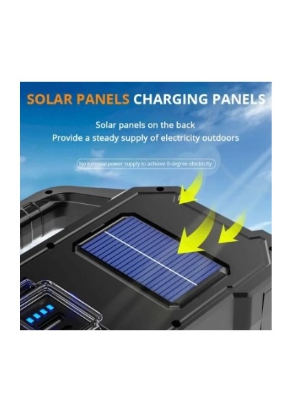 P- 880A Solar Powerbanklı Şarjlı Taşınabilir Güçlü Fener indirimleri