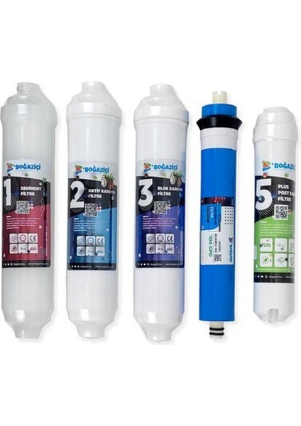 Su Arıtma Cihazı Inline 5 Li Filtre Seti