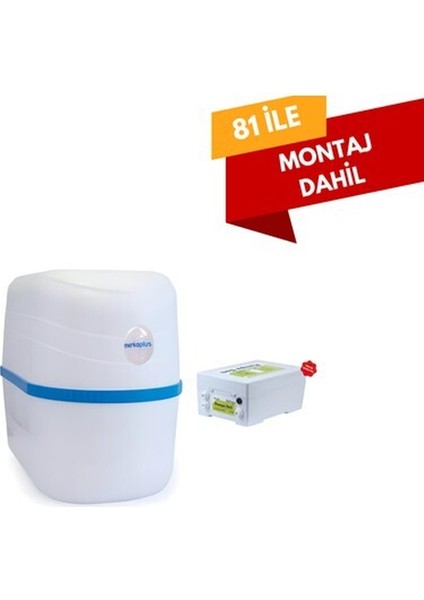 Pera Water Merkoplus 6 Aşamalı Mineralli+Basınç Düşürücülü Kapalı Kasa Pompalı Su Arıtma Cihazı