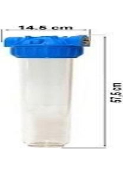 Aquafer 20 Inç Silifoz Kireç Önleyici Yıkanabilir Su Filtresi 1 Inc 50 Mikron fiyatları