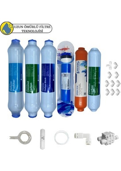 Fluxtek Kapalı Kasa Su Arıtma Cihazlarına Sertifikalı 6lı Pera Water Mineral Filmtec Dupon Mebran
