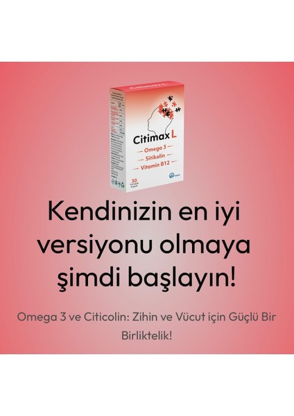 Citimax L Omega 3 Sitikolin Vitamin Multivitamin Takviye