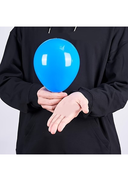 10 Adet 5 Inç 12 cm Mavi Balon Doğum Günü Balonu Mini Balon