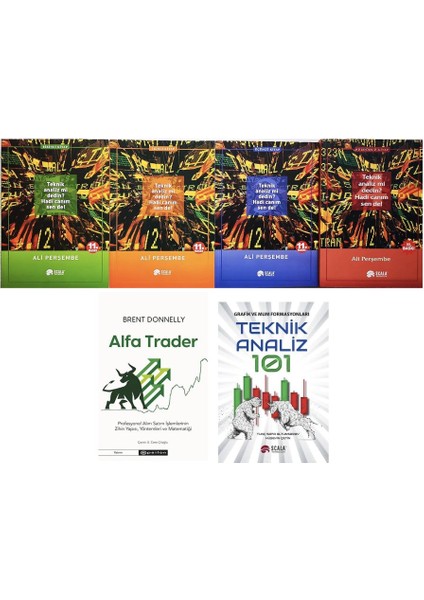 Teknik Analizmi Dedin? Hadi Canim Sende 4 Set + Alfa Trader + Teknik Analiz 101 (Grafik ve Mum Formasyonlari =6 Adet ekonomi Kitabi