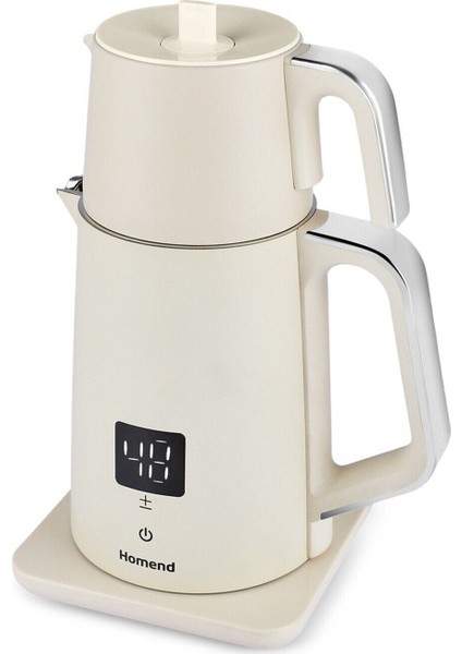 Royaltea Cooltouch 1797H Krem 1850 W Konuşan Çelik Çay Makinesi