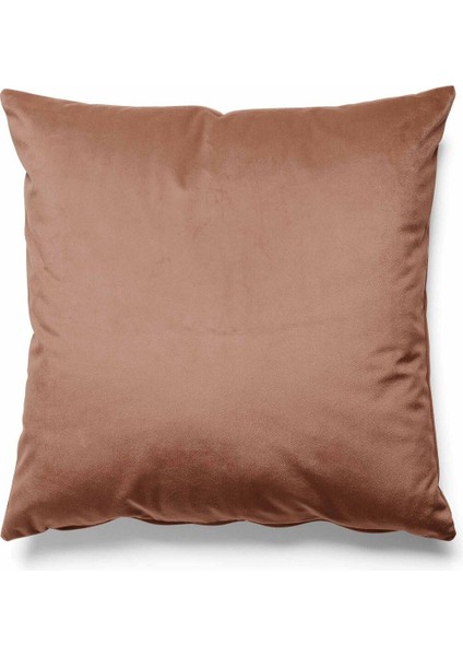 Düz Renk - Tek Renk Kırlent Kılıfı Döşemelik Süet Kumaş - Mocha Mousse