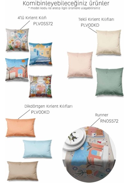 Mavi Ramazan Temalı Çift Taraflı Süet Kırlent Seti, 4'lü, Şık ve Rahat Dekorasyon fiyatları