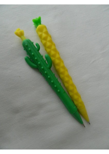 2'li Versatil Uçlu Kalem 0,7 Sarı Kaktüs + Ananas
