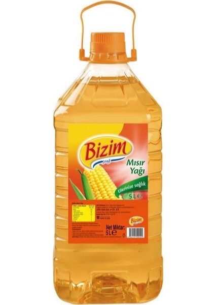 Bizim Mısır Yağı Pet 5 L