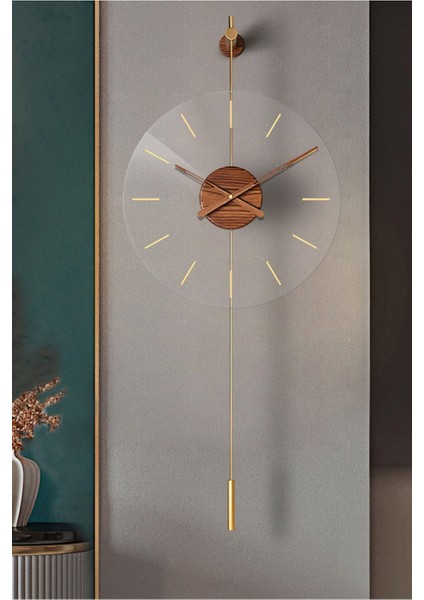 Modern Metal ve Cam Duvar Saati, 40 Cm, Şık ve Zarif Tasarım fiyatları