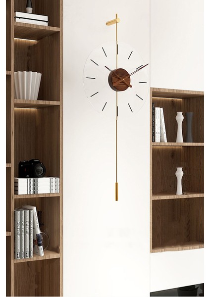 Modern Metal ve Cam Duvar Saati, 40 Cm, Şık ve Zarif Tasarım modelleri