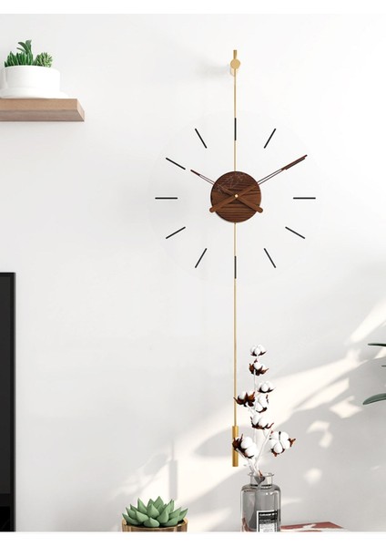 Modern Metal ve Cam Duvar Saati, 40 Cm, Şık ve Zarif Tasarım indirimleri