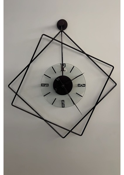Modern Siyah Metal Duvar Saati, Şık ve Dekoratif Tasarım fiyatları