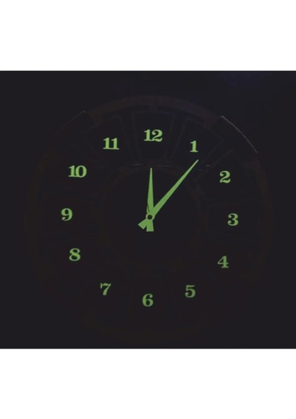 Fosforlu Mdf Kemençe Ahşap Analog Duvar Saati, Şık ve Doğal Tasarım. fiyatları