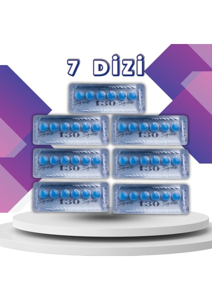 Vega Mavi COBRA_130 Mg 6lı x 7 Dizi Performans Takviye Viâgra VEGA100 KOBRA_130