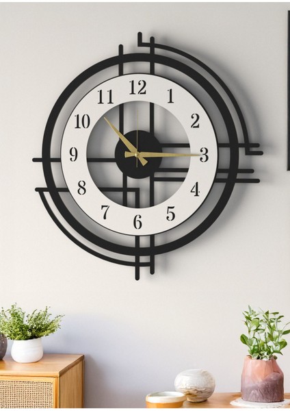 Modern Siyah Ahşap Duvar Saati, Sessiz Mekanizma, Salon ve Ofis Için Büyük Boy indirimleri