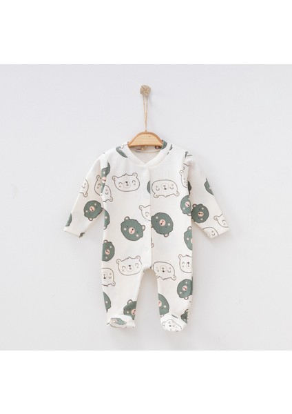 Nayinom Sevimli Ayıcık Baskılı Unisex Tulum