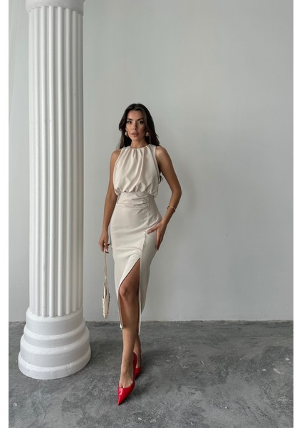 AYDOGANTICARET44 Elbise - Bej