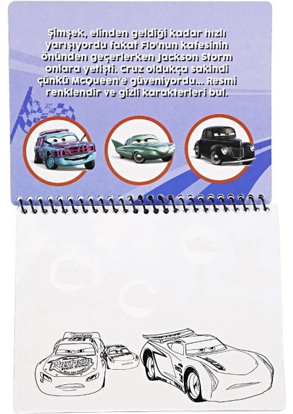 Cars Şimşek Mcqueen Lisanslı Sihirli Boyama Kitabı Özel Su Kalemi Ile modelleri