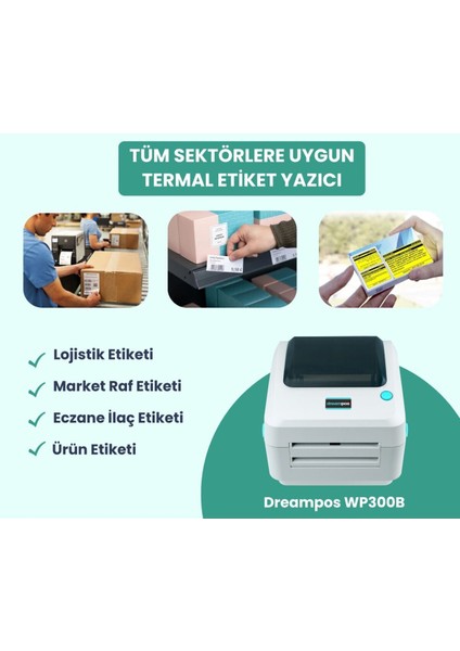 WP300B Barkod Etiket Yazıcı fiyatları