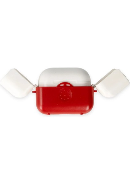 Airpods 3 (3.nesil) Basmalı Kılıf - Kırmızı-Beyaz Drstr fiyatları