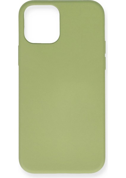 Iphone 12 Mini Kılıf Nano Içi Kadife Silikon - Yeşil Drstr