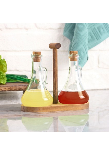 Mien 2'li Yağdanlık Seti - Şeffaf / Kahverengi - 250 ml indirimleri