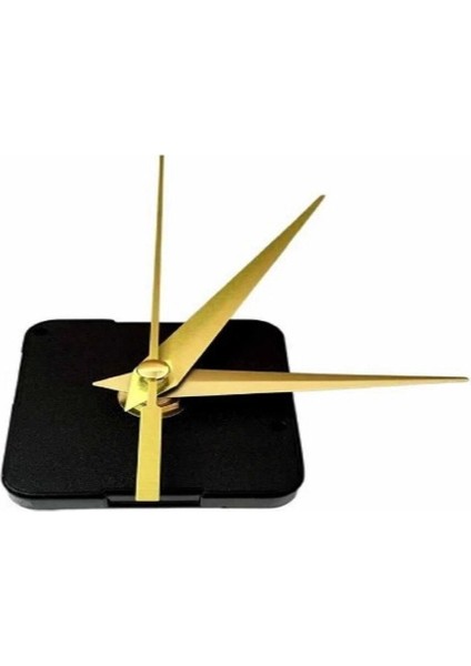 Sessiz Duvar Saati Mekanizması, 16 mm Şaft, Askısız, Beyaz Renkli, Şık Tasarım