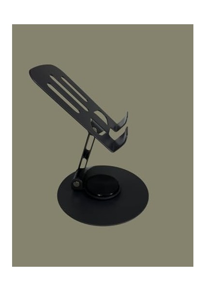 Katlanabilir 360 Dönebilen Ayarlanabilir Telefon ve Tablet Tutucu Masa Üstü Standı Siyah Profesyonel Tok Aliminyum Stand Business Model A Sınıfı Malzeme Döner Akıllı Telefon Standı fiyatları