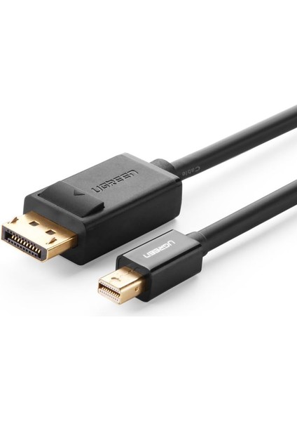 4K Mini Display Port To Display Port Dönüştürücü Kablo 1.5 Metre Siyah