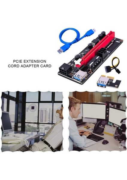 Pcı E 1x To 16X USB 3.0 Riser Ekran Kartı Bitcoin V009S 9.nesil