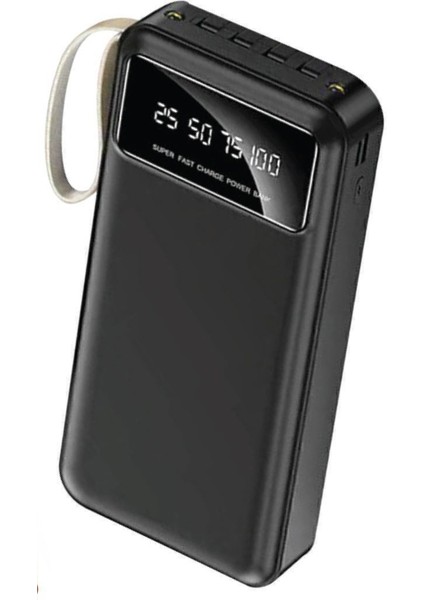 Digital Göstergeli 4 Çıkışlı Fenerli Standli 20.000 Mah Powerbank