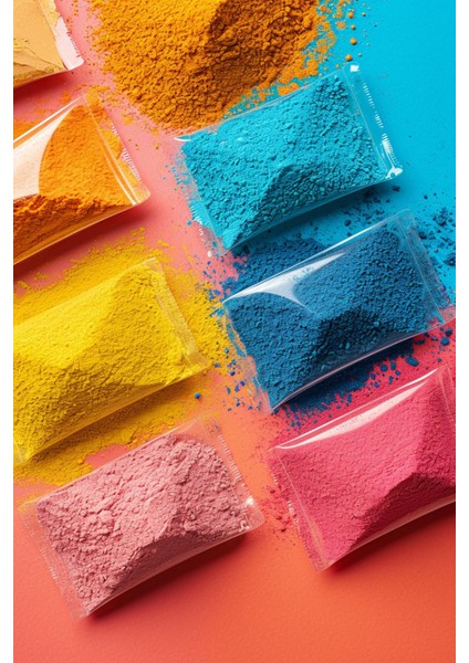 Hw - Toz Boya - Taş Tozu Boyası - Hobi Harcı Boyası - Mum Boyası - Pembe 100 gr