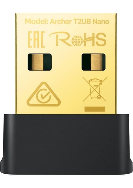 Archer T2UB Nano, AC600 Mbps, Çift Bant, Wi-Fi 5 & Bluetooth 4.2, Ikisi Bir Arada USB Adaptör