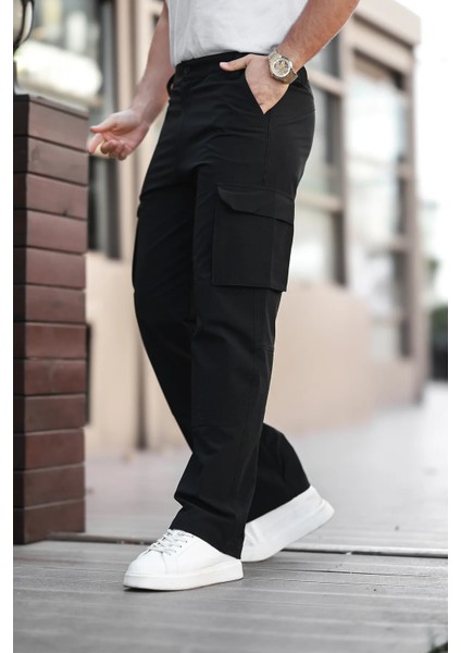 Erkek Kargo Cepli Dikiş Detaylı Kahve Taktik Paraşüt Pantolon modelleri