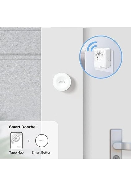 Tapo S200B, Akıllı Buton, Özelleştirilmiş Eylemler, Akıllı Kontrol, Tek Tıklamayla Alarm Aktivasyonu, Uzun Ömürlü Pil, Tapo Hub Gereklidir Ayrıca Satılır