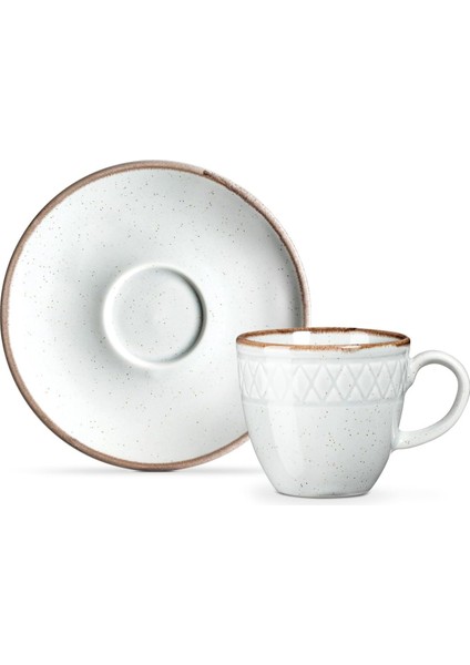 Coco Antique 6 'lı Kahve Fincan Seti