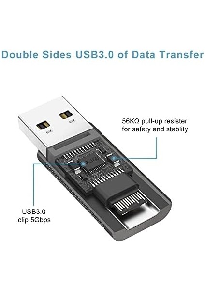 Type C To USB 3.0 Çevirici Dönüştürücü Otg Adaptör Lva-Otgcf
