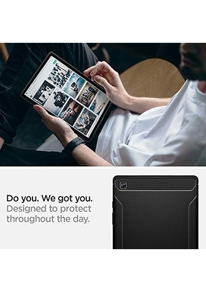 Galaxy Tab A7 Kılıf Rugged Armor Black - ACS01562